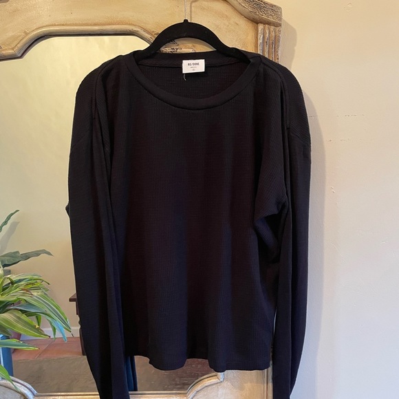 RE/DONE Thermal Long Sleeve Tee - - Picture 2 of 3